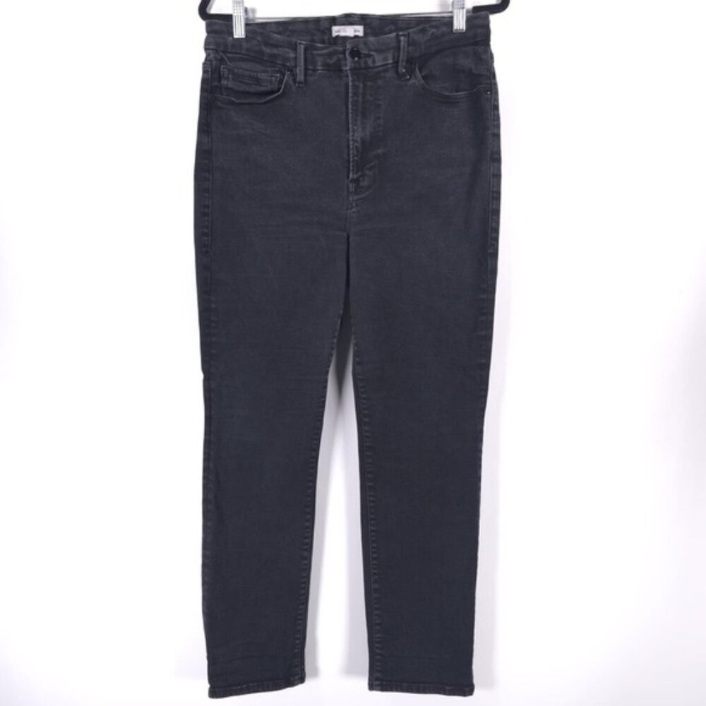 GOOD AMERICAN Jeans High‎ Rise Skinny Black165 Style GC213T Size 14-18